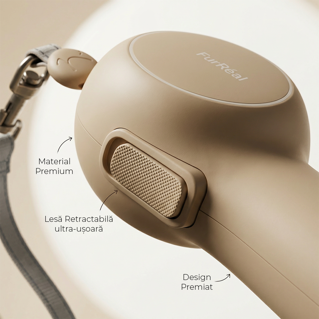 Lesă retractabilă ultra-ușoară pentru câini și pisici - FurReal X BRAUBRAU