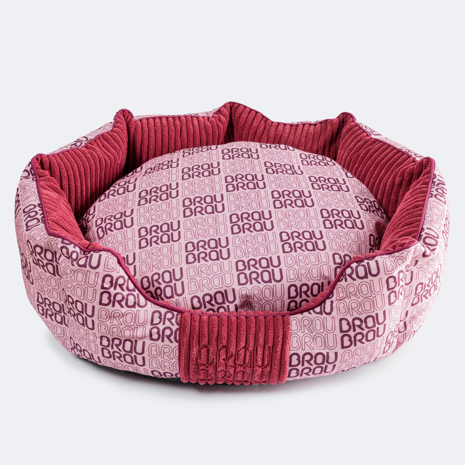 Pătuț BRAUBRAU Signature Round Velvet Pink - Pentru Câini și Pisici